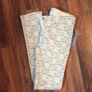 7 for All ManKind Grey Lace Legging Jean